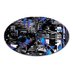 Spin Cycle Oval Magnet by MRNStudios