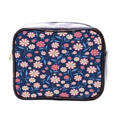 Flowers Pattern Mini Toiletries Bag (one Side) by Sparkle