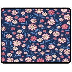 Flowers Pattern Fleece Blanket (medium)  by Sparkle