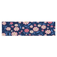 Flowers Pattern Satin Scarf (oblong) by Sparkle