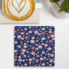 Flowers Pattern Uv Print Square Tile Coaster  by Sparkle