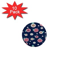 Flowers Pattern 1  Mini Buttons (10 Pack)  by Sparkle