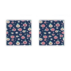 Flowers Pattern Cufflinks (square) by Sparkle