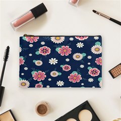 Flowers Pattern Cosmetic Bag (medium) by Sparkle