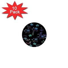 Flowers Pattern 1  Mini Buttons (10 Pack)  by Sparkle