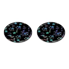 Flowers Pattern Cufflinks (oval) by Sparkle