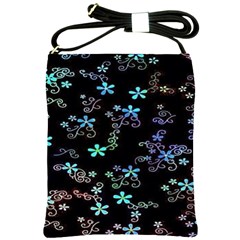 Flowers Pattern Shoulder Sling Bag