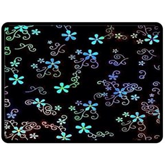 Flowers Pattern Double Sided Fleece Blanket (large)  by Sparkle