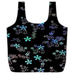 Flowers Pattern Full Print Recycle Bag (xxxl) by Sparkle