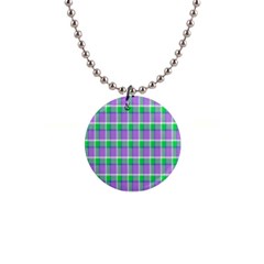 Checks 1  Button Necklace by Sparkle