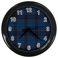 Checks Wall Clock (black) by Sparkle