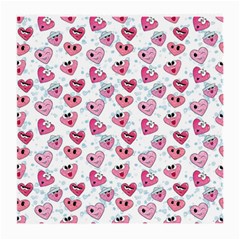 Funny Hearts Medium Glasses Cloth (2 Sides) by SychEva