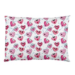 Funny Hearts Pillow Case by SychEva