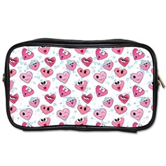 Funny Hearts Toiletries Bag (two Sides) by SychEva