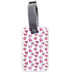 Funny Hearts Luggage Tag (one Side) by SychEva