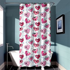 Funny Hearts Shower Curtain 36  X 72  (stall)  by SychEva