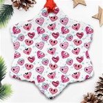 Funny Hearts Ornament (Snowflake) Front