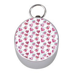 Funny Hearts Mini Silver Compasses by SychEva