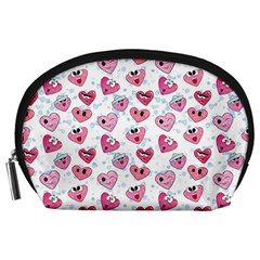 Funny Hearts Accessory Pouch (large) by SychEva