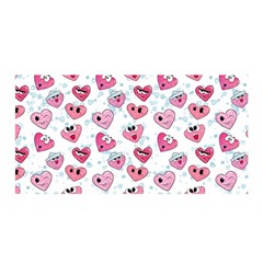 Funny Hearts Satin Wrap by SychEva