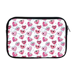 Funny Hearts Apple Macbook Pro 17  Zipper Case by SychEva