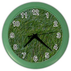 Simply Green Color Wall Clock by DimitriosArt