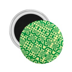 Liquid Art Pouring Abstract Seamless Pattern Lover Green Maze 2 25  Magnets by artico