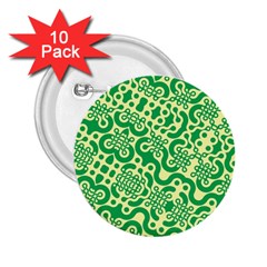 Liquid Art Pouring Abstract Seamless Pattern Lover Green Maze 2 25  Buttons (10 Pack)  by artico