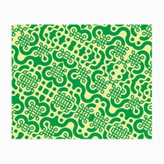 Liquid Art Pouring Abstract Seamless Pattern Lover Green Maze Small Glasses Cloth by artico