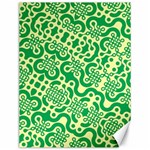 Liquid Art Pouring Abstract Seamless Pattern Lover Green Maze Canvas 12  x 16  11.86 x15.41  Canvas - 1