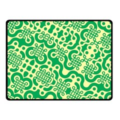 Liquid Art Pouring Abstract Seamless Pattern Lover Green Maze Fleece Blanket (small)