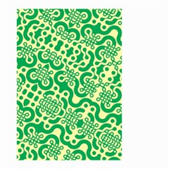 Liquid Art Pouring Abstract Seamless Pattern Lover Green Maze Small Garden Flag (two Sides) by artico