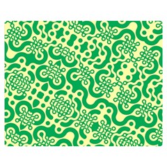 Liquid Art Pouring Abstract Seamless Pattern Lover Green Maze Double Sided Flano Blanket (medium) 