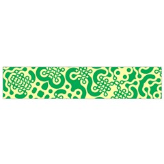 Liquid Art Pouring Abstract Seamless Pattern Lover Green Maze Small Flano Scarf by artico