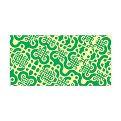 Liquid Art Pouring Abstract Seamless Pattern Lover Green Maze Yoga Headband by artico