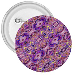 Liquid Art Pouring Abstract Seamless Pattern Tiger Eyes 3  Buttons by artico