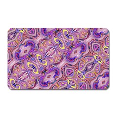 Liquid Art Pouring Abstract Seamless Pattern Tiger Eyes Magnet (rectangular) by artico