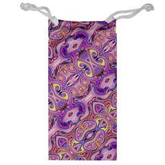 Liquid Art Pouring Abstract Seamless Pattern Tiger Eyes Jewelry Bag