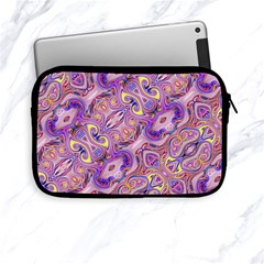 Liquid Art Pouring Abstract Seamless Pattern Tiger Eyes Apple Ipad Mini Zipper Cases by artico