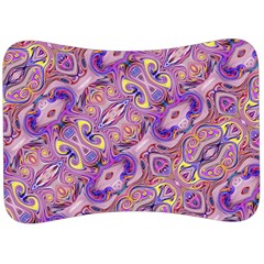 Liquid Art Pouring Abstract Seamless Pattern Tiger Eyes Velour Seat Head Rest Cushion by artico