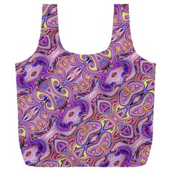 Liquid Art Pouring Abstract Seamless Pattern Tiger Eyes Full Print Recycle Bag (xxxl) by artico