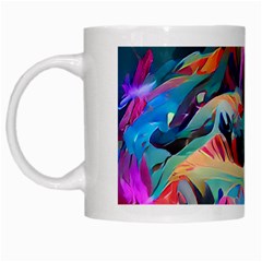 Colorful Mountains White Mugs by Dazzleway