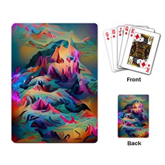 Colorful Mountains Playing Cards Single Design (rectangle)