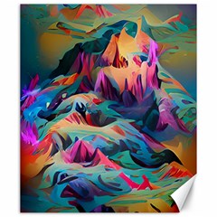 Colorful Mountains Canvas 20  X 24  by Dazzleway