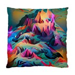 Colorful mountains Standard Cushion Case (Two Sides) Back