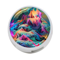 Colorful Mountains 4-port Usb Hub (one Side) by Dazzleway