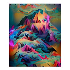 Colorful Mountains Shower Curtain 60  X 72  (medium)  by Dazzleway