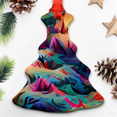 Colorful Mountains Ornament (christmas Tree) 