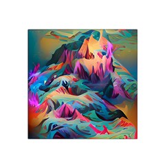 Colorful Mountains Satin Bandana Scarf by Dazzleway