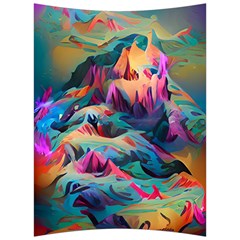 Colorful Mountains Back Support Cushion by Dazzleway